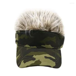 Ball Caps Fashion Wig Creative Funny Dad Hat Hip Hop Camouflage Spring Summer Unisex Outdoor Snapback Baseball Cap