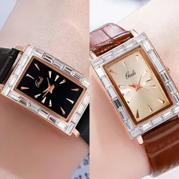 Дизайнерские высококачественные женские часы, модные роскошные кожаные кварцевые часы с аккумулятором, водонепроницаемые часы 31 мм es