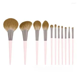 Makeup Brushes 11 Brush Set Concealer Loose Powder Eye Shadow Complete Of Professional Beauty Tools