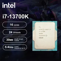 Intel Core i713700K i7 13700K 34 GHz 16core 24THREAD CPU Procesor 10nm L330M 125W LGA 1700 Gaming Processador 240126