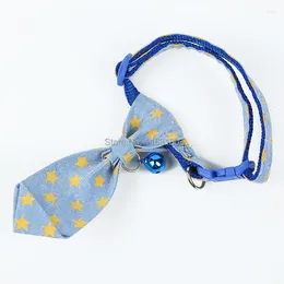 Vestuário para cães 120 Pçs / lote Moda Gato Listrado Bow Tie Collar Pet Pescoço Ajustável para Festa Acessórios de Casamento