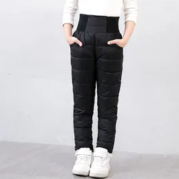 Pantaloni Autunno Inverno Pantaloni per bambini Ragazzi Ragazze Cotone antivento per bambini a vita alta Slim caldi per 3-8 anni