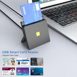 Rocketek CAC ID 2-in-1-SIM-Smartcard-Lesegerät für Banksteuerberichte