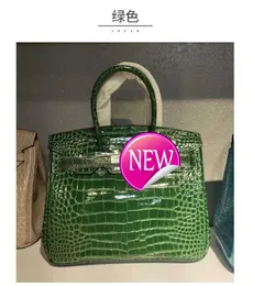 Birkinbag 7a High-quality Designer Totes Bag Mackendalen Alligator Pattern Head Covering Cow Leather Bag for Women Ib2z