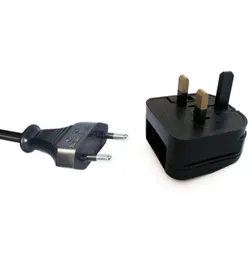 100X European euro EU 2 TO 3 PIN UK universal travel Mains Power Connections adapter plug converter with fuse3645798