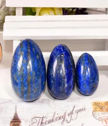 Natural Lapis lazuli Eggs Drilled Jade Eggs Wa Ball for Women Exercise Massage Relaxation7243687