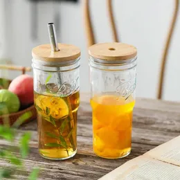 Su Şişeleri Pipesli Parti Bardakları Cam Kupa Kapağı ve Saman Kabarcık Çay Kapakları İçme Bira Kahve Icked Yeniden Kullanılabilir Sippy Drinkware