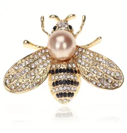 Słynne projektowanie marki Seria owadów Kobiety delikatne małe broszki pszczoły kryształowy dhinestone pin broszkowy prezenty biżuterii dla dziewczyny9930026