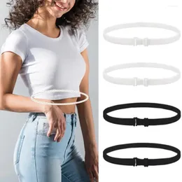 Belts Elastic Waistband Tummy Tuck Crop Band Set For Women Tops Adjustable Bands Shirt Stylish