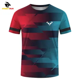 T-shirt girocollo a maniche corte per sport estremi all'aria aperta da uomo e da donna stampata in 3D della serie Badminton e tennis con Fashionabl 240202