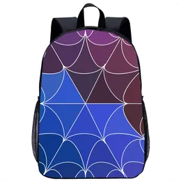 School Bags Diamond Pattern Backpack Girls Boys Fashion Cool 3D Print Teenager Travel Laptop Bag 17in For Kids