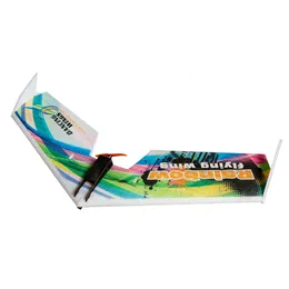 Dancing Wings Hobby E0511 Rainbow Flying Wing V2 RC Airplane 800mm Wingspan Delta Tailpusher Aircraft KIT 240118