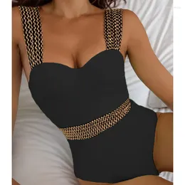 Costume da bagno da donna Costume da bagno russo Bikini stile sportivo con supporto in acciaio e imbottitura sul petto per giunture dimagranti in un unico pezzo