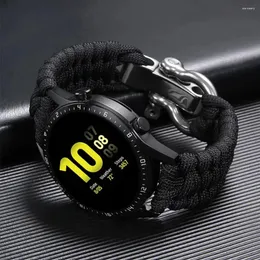 Cinturini per orologi 20mm 22mm intrecciati per Samsung Galaxy 6 4 5 Pro 45mm 44mm 40mm/Classic 46mm 47mm cinturino sportivo cinturino in nylon