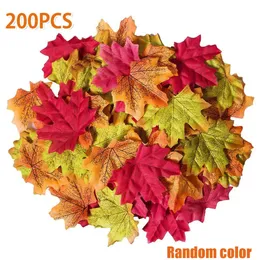 50100200 st Artificial Maple Leaf Autumn Fake Leaves Crafts Wedding Xmas Party Decor Halloween Christma Thanksgiving 240131