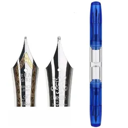 Penbbs 9透明な樹脂噴水ペンダブレニブインクストレージイリジウムビジネスライティングオフィス学用品240124