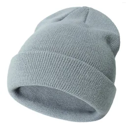 Ball Caps Dzieci dzieci na świeżym powietrzu ciepłe i stylowe zimowe dzianinowe okładka głowy zimna pogoda kapelusz gęsty termiczny