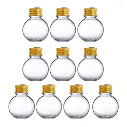 Confezione di decorazioni per feste da 10 ornamenti in corda rossa con palline di Natale in PET da 50 ml con tappo di copertura in alluminio per decorazioni domestiche festive e progetti artigianali