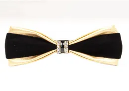 slapup bow slips män lyx pu diamant bowtie bröllop fest affärsgåva fjäril för män kvinnor middag halskläder röd blå9131001