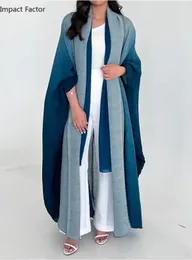 Sciarpa cardigan con maniche a pipistrello sfumata plissettata Miyake Cappotto lungo giacca a vento da donna lungo elegante ed elegante 240123