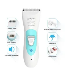 L Electric Baby Hair Trimmer Hair Clipper Clippe Baby Hair Carey Cneting Remover Uładowanie ciche dzieci niemowlę kobiet golarkę do włosów 240119