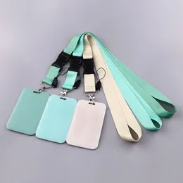 Keychains Classic Pure Color Certential Holder Lanyard for Keys Neck Strap ID Card Badge Key Chain Rings Accessories Gifts