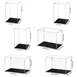 Transparent akryl Displaybox Modell Skåp Dammtät dock Figur Blind Protection Storage Rack 240131