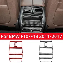 Accessori interni per BMW Serie 5 F10 F18 2011-2024 Auto in fibra di carbonio Scarico posteriore Vent Decorazione Cornice Trim Copertura adesivi