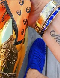 2021 BC Gioielli Brazaletes Pulseras Vintage placcato oro 18k braccialetto BC127Bracciale per uomo polsino in acciaio inossidabile tachimetro Bracele4030698