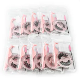 Wholesale Items Lashes Eye Bulk Lots 41050100 PCS Natural Long False Eyelashes Fluffy Wispy Faux 3D Mink Soft Handmade 240130