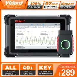 Vidente ismart800pro BT OBD2 Bluetooth CARRONESTRO DE diagnóstico 40 Função de redefinição Programador de chave Bidirecional Sanner pode fd protocolo