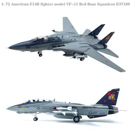 1 72 Modello di caccia americano 4B VF-11 Red Boar Squadron E37189 Modello di raccolta di prodotti finiti 240131