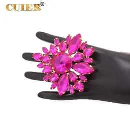 Cuier 8cm överdimensionerade underbara kvinnliga ringar för Show Drag Queen Wedding Jewelry 240123
