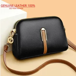 100% Genuine Leather Shoulder bag Women Handbag Designer Cowhide Flap Bag Luxury Womens Messenger Bags Crossbody For 240124