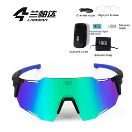 Lameda Cycling okulary mężczyźni kobiety Pochromic Outdoor Sport Turining Polaryzowane okulary przeciwsłoneczne Rowerowe ramy 240130