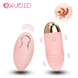 여성 성인 제품을위한 Exvoid Gspot 마사지 진동기 원격 제어 10 주파수 계란 진동기 섹스 토이 여성 실리콘 240130