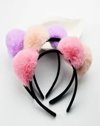 Novo design coreia de pelúcia coelho orelha bandana feminino gato orelha scrunchy largura banho kawayi faixa de cabelo meninas acessórios de cabelo 2640102