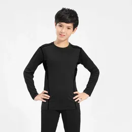 Set intimo termico invernale per bambini Plus Intimo termico caldo in velluto Masculino Long Johns Boy Girls Lucky Johns Fitness Top 240130