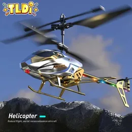 RC Helicopter Toys for Boys Plane Remote Control Airplane with Light Usb Charging RadioControlled Aircraft Childern Gift 240118