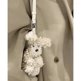 Keychains Style Ugly-Doll Keychain Kawaii-Puppy Plush-Pendant Plush-Cartoon KeyRing Bag Ornament Toy Backpack Decor