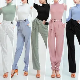 Stage Wear 5 Colors Latin Dance Pants Women Cha Loose Trousers Practice Clothes Ballroom Dancing Costume Performance BL7829