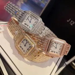 Reloj Superior Luxury Womens Designer Full Diamond Clone AAA Watch 27mm Sapphire Waterproof Luminous Stainless Steell