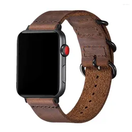 Watch Bands Cow Leather Strap For Apple Band 45mm 44mm 40mm Iwatch Series SE 7 6 5 4 3 Accessories Loop 42mm 38mm Bracelet Replacement