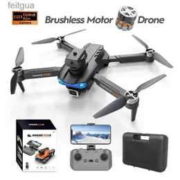 Drones E99S Professional drone 4K HD dual camera optical flow obstacle avoidance Brushless motor folding quadcopter RC helicopter toy YQ240213