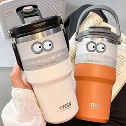 600/750/900/1050/1200ml Tyeso Coffee Cop Thermo Water Car Car Travel Mug Vacuum Flask Cold and Double-Layer Insulated Cup 240129