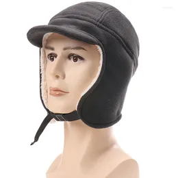 Berretti Cappello invernale Donna Uomo Paraorecchie ispessito Berretto da baseball caldo Protezione antivento per esterni Protezione per le orecchie Casual Sprot Maschio Papà