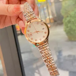 Designer novas senhoras elegantes relógio pulseira de aço sólido dial 35mmm AAA