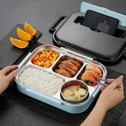 304 Stainless Steel Thermos Thermal Lunch Box Whit Bag Set Kid Adult Bento Boxs Leakproof Japanese Style Food Container Portable 240118