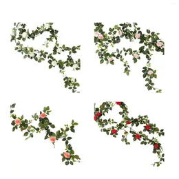 Decorative Flowers Elegant Rose Vines: Stunning Floral Garland For Special Occasions
