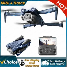 Dronlar Yeni Mini4 Pro Drone 4K Profesional 8K HD Kamera Üç Taraflı Engel Kaçınma ESC Fırçasız Katlanabilir Quadcopter Oyuncak Hediyeleri YQ240211